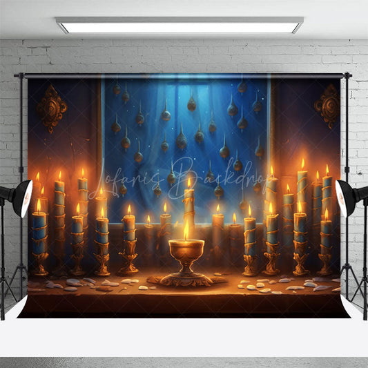 Lofaris Prayer Holy Grail With Candles Photography Backdrop