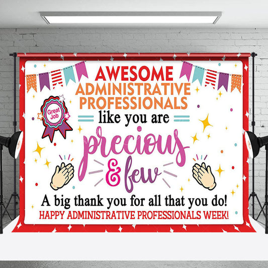 Lofaris Precious Few Administrative Professional Week Backdrop