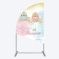 Lofaris Prince Or Princess Castle Baby Shower Half Moon Arch Backdrop