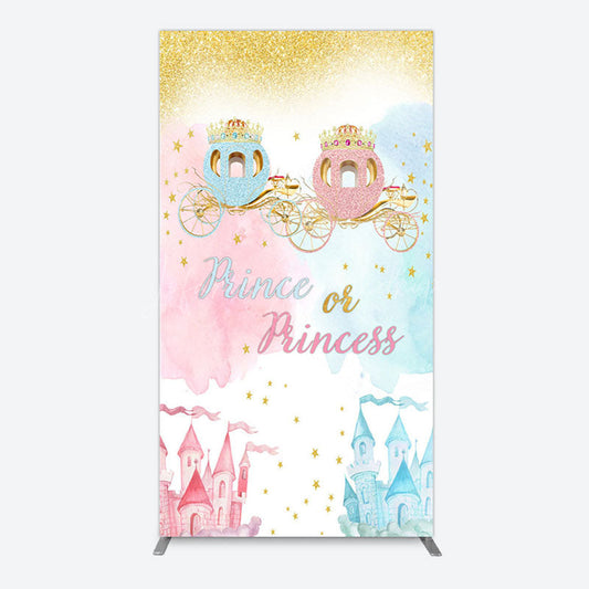 Lofaris Prince Or Princess Castle Baby Shower Rectangle Backdrop