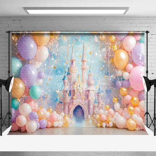 Lofaris Princess Dreamy Castle Birthday Photography Backdrop