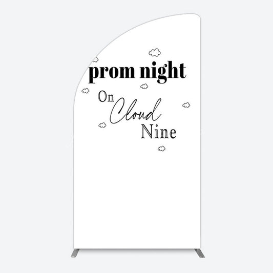Lofaris Prom Night On Cloud Nine Birthday Party Half Moon Arch Backdrop