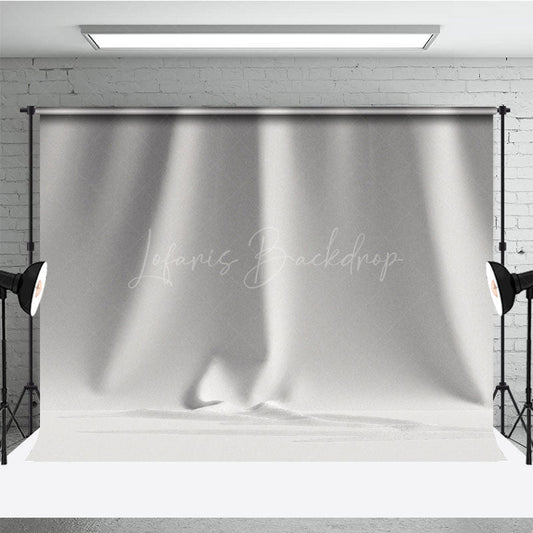 Lofaris Pure White Wrinkled Pattern Photography Backdrop