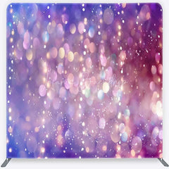 Lofaris Purple and Pink Bokeh Tension Fabric Backdrop Glowing Particles Photography Studio Background