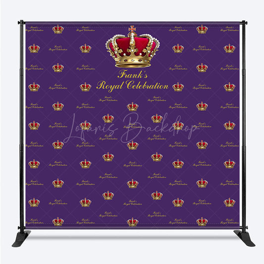Lofaris Purple Crown Royal Custom Step And Repeat Banner