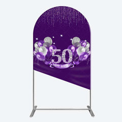 Lofaris Purple Diamonds Women Birthday Arch Backdrop