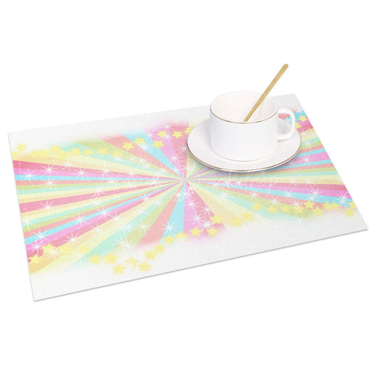 Lofaris Radiant Rainbow Glow Party Decor Set of 4 Placemats