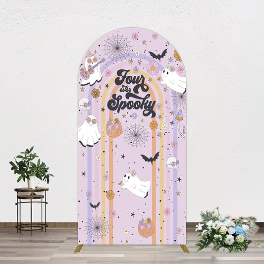 Lofaris Rainbow Arch Halloween Four Ever Spooky Backdrop