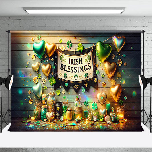 Lofaris Rainbow Wall Irish Blessings St Patricks Backdrop