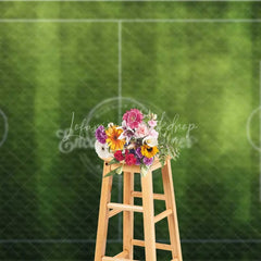 Lofaris Realistic Green Grass Soccer Field Backdrop Sports Theme Party Decoration Football Game Background