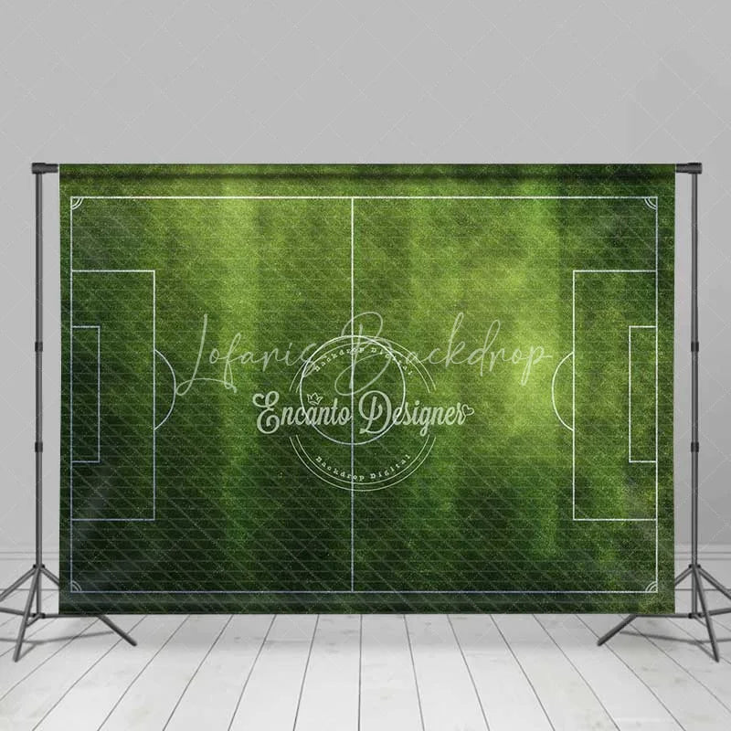 Realistic Green Grass Soccer Field Backdrop, Sports Theme Party ...