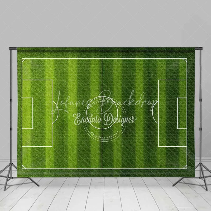 Realistic Green Grass Soccer Field Backdrop, Sports Theme Photography ...