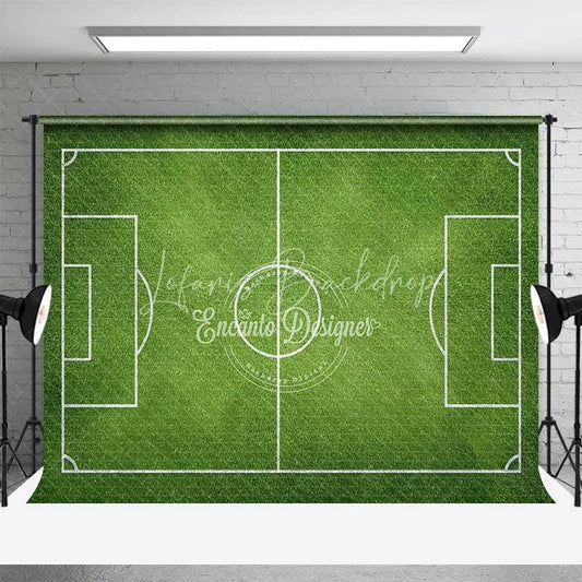 Lofaris Realistic Green Soccer Field Backdrop Football Sports Theme Birthday Party Photo Booth Background