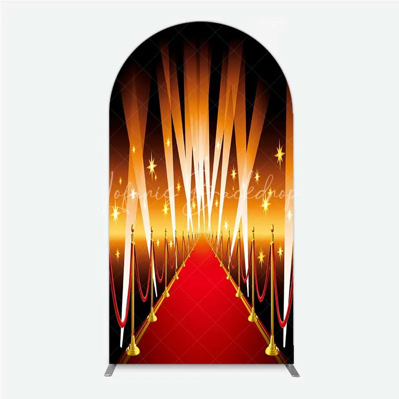 Lofaris Red Carpet Arch Backdrop Hollywood Movie Night VIP Star Party Decoration