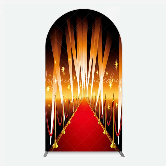 Lofaris Red Carpet Arch Backdrop Hollywood Movie Night VIP Star Party Decoration