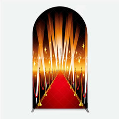 Lofaris Red Carpet Arch Backdrop Hollywood Movie Night VIP Star Party Decoration