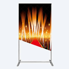 Lofaris Red Carpet Rectangle Backdrop Hollywood Movie Night VIP Star Party Decoration