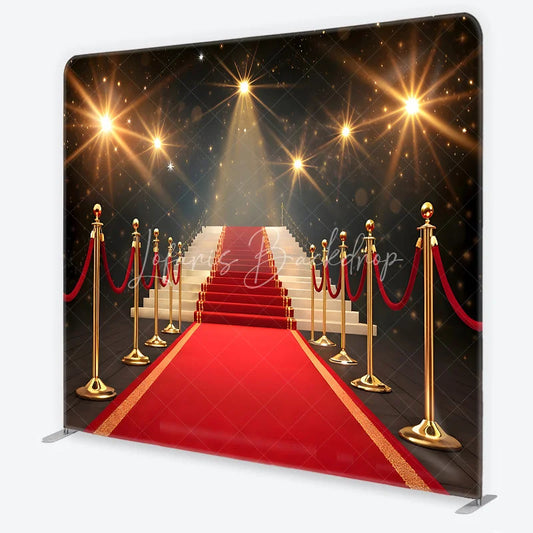 Lofaris Red Carpet Tension Fabric Backdrop Hollywood Grand Entrance Luxury Event Background