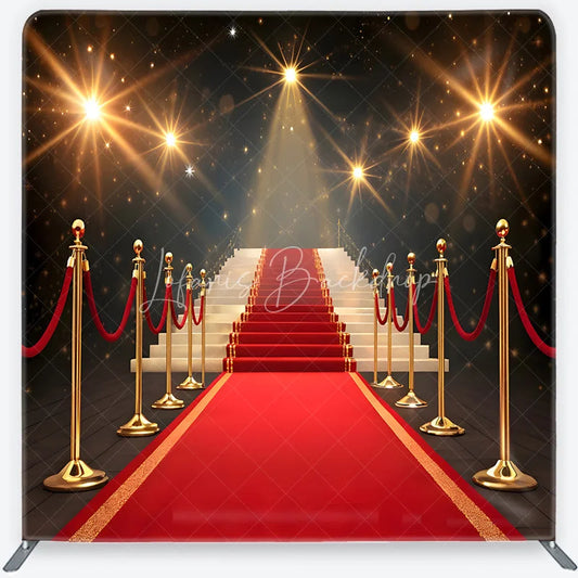 Lofaris Red Carpet Tension Fabric Backdrop Hollywood Grand Entrance Luxury Event Background