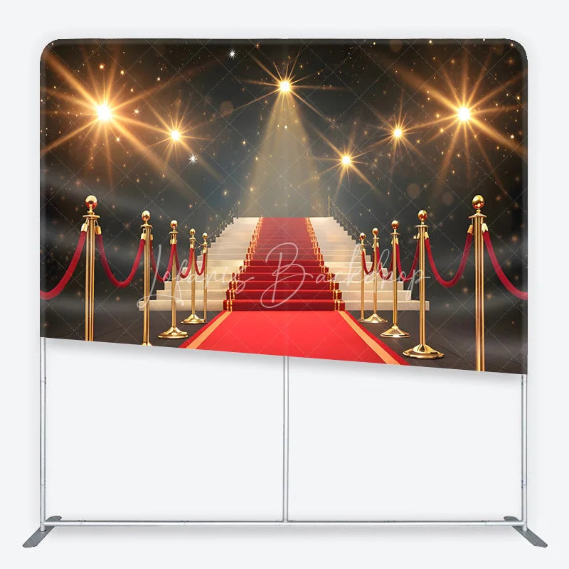 Lofaris Red Carpet Tension Fabric Backdrop Hollywood Grand Entrance Luxury Event Background