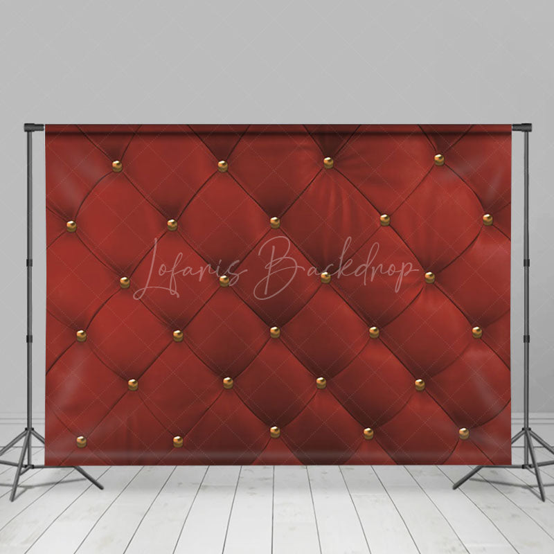 Lofaris Regular Burgundy Grid Photography Studio Backdrop