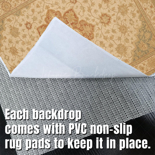 Lofaris Repeat Floral Persia Fabric Floor Backdrop For Photo