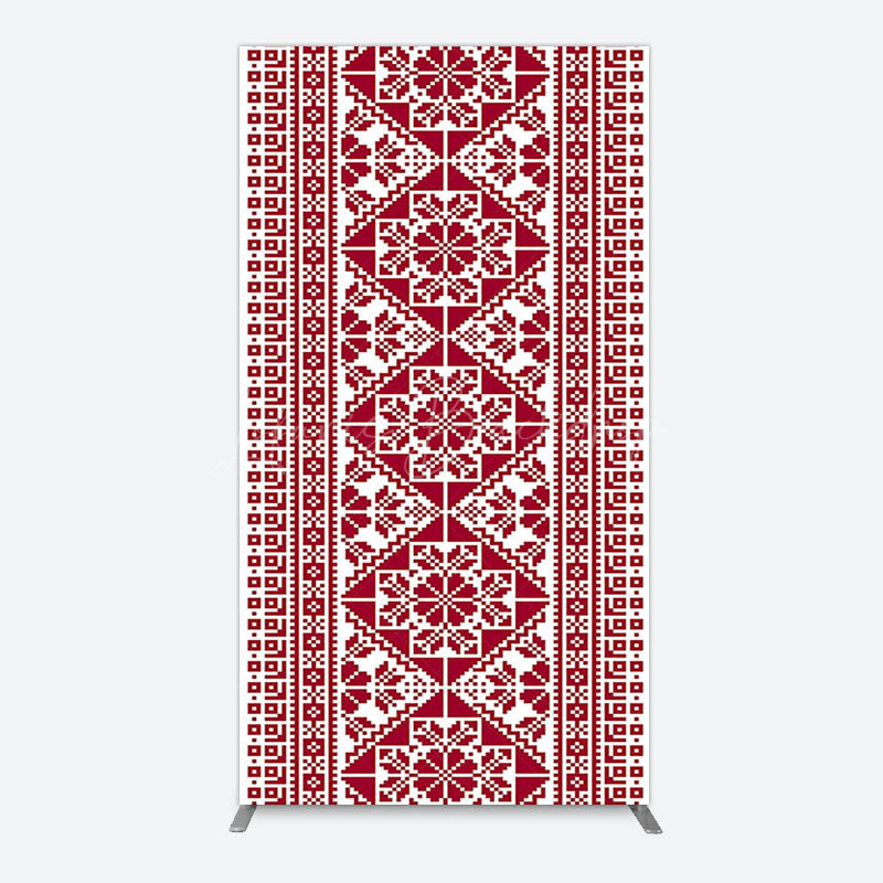 Lofaris Repeated Slovakia Pattern Birthay Rectangle Backdrop