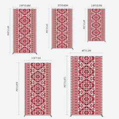 Lofaris Repeated Slovakia Pattern Birthay Rectangle Backdrop