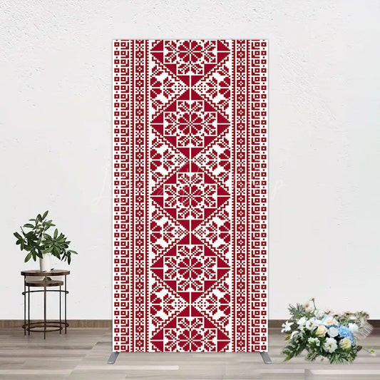 Lofaris Repeated Slovakia Pattern Birthay Rectangle Backdrop