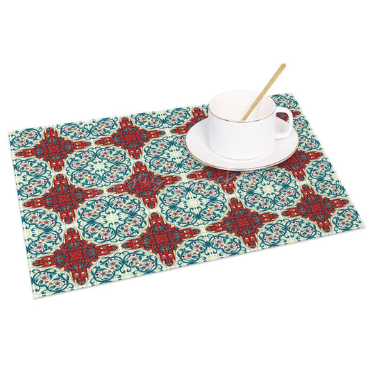 Lofaris Repeated Slovakia Patterns Sweet Set of 4 Placemats