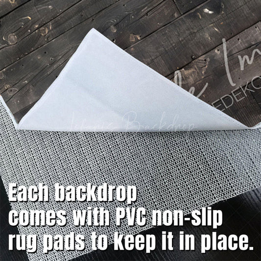 Lofaris Retro Black Grey Wood Grain Fabric Floor Backdrop