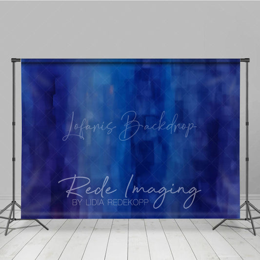 Lofaris Retro Blue Abstract Mottled 80s Boy Photo Backdrop