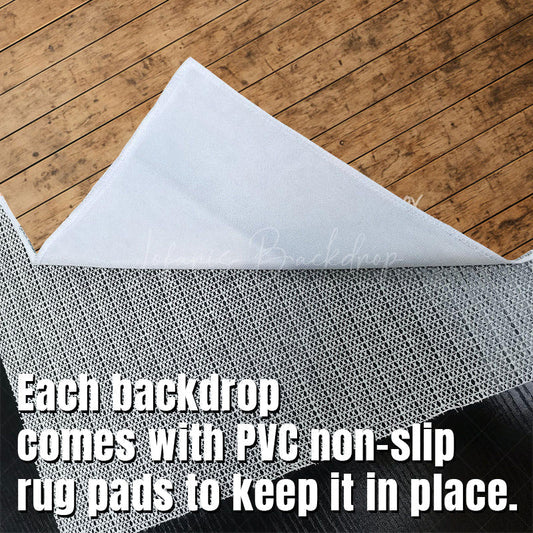 Lofaris Retro Gradient Brown Wood Board Fabric Floor Backdrop