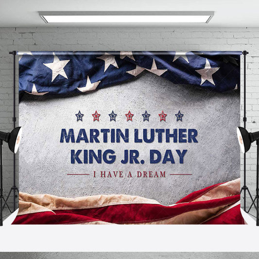 Lofaris Retro Usa Flag I Have A Dream Happy Mlk Day Backdrop