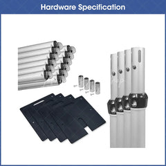 Lofaris Ridge Canopy 10x10ft Pipe and Drape Stand Sturdy Tent Frame Versatile for Business Exhibition Booth Display