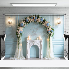 Lofaris Romantic Floral Focal Candles Sweet Wedding Backdrop