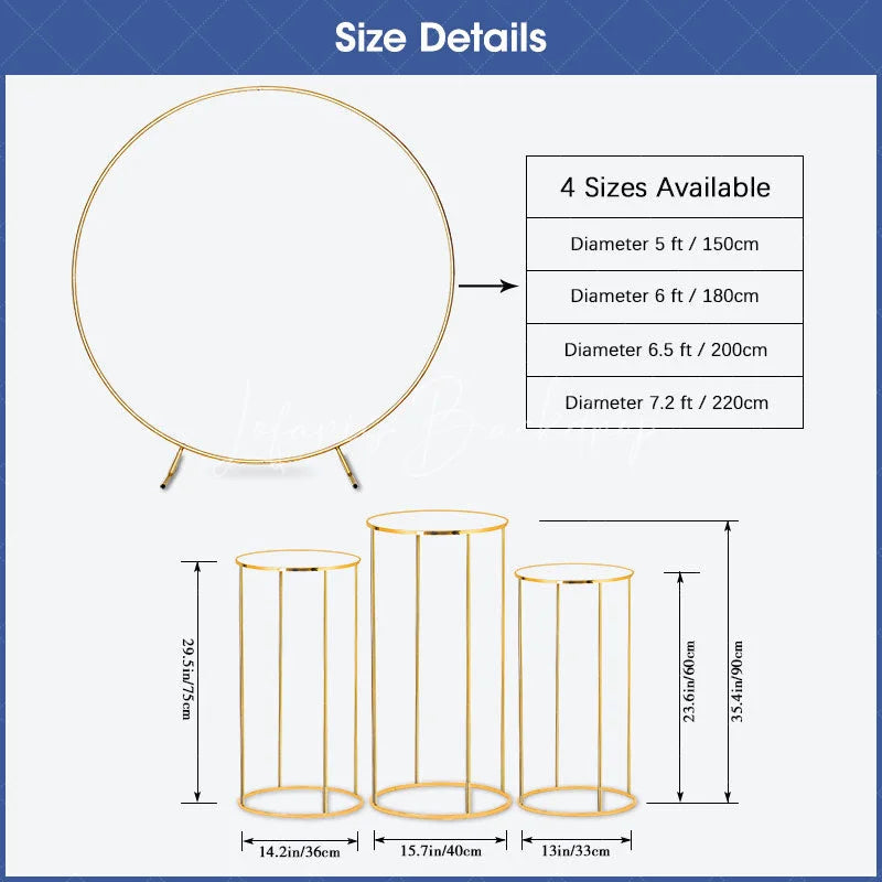 Lofaris Round Backdrop Boas Festas Red Satin Cover Gold Bells and Bow Circle Background Christmas Party Decoration