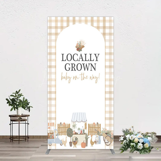 Lofaris Rural Locally Grown Baby On The Way Rectangle Backdrop