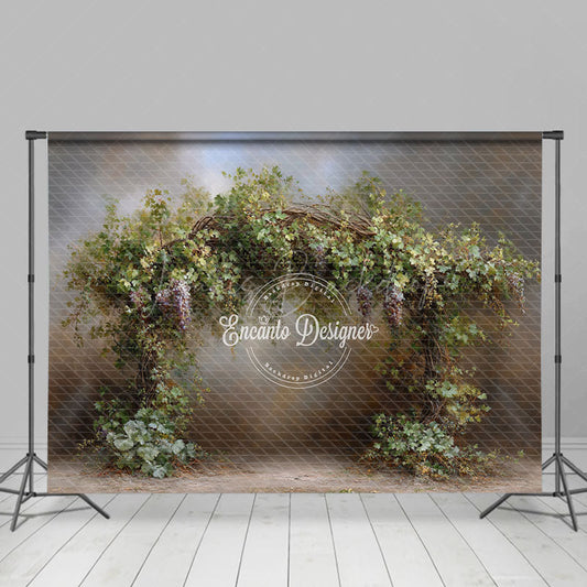 Lofaris Rustic Grapevine Arch Photography Backdrop Italian Vineyard and Tuscan Theme Winery Wedding Photo Background