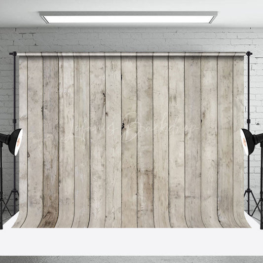 Lofaris Rustic Natural Gray Wooden Wall Panel Gaps Backdrop