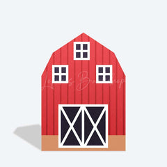 Lofaris Rustic Red Brown Barn Door Arch Party Decor Backdrop