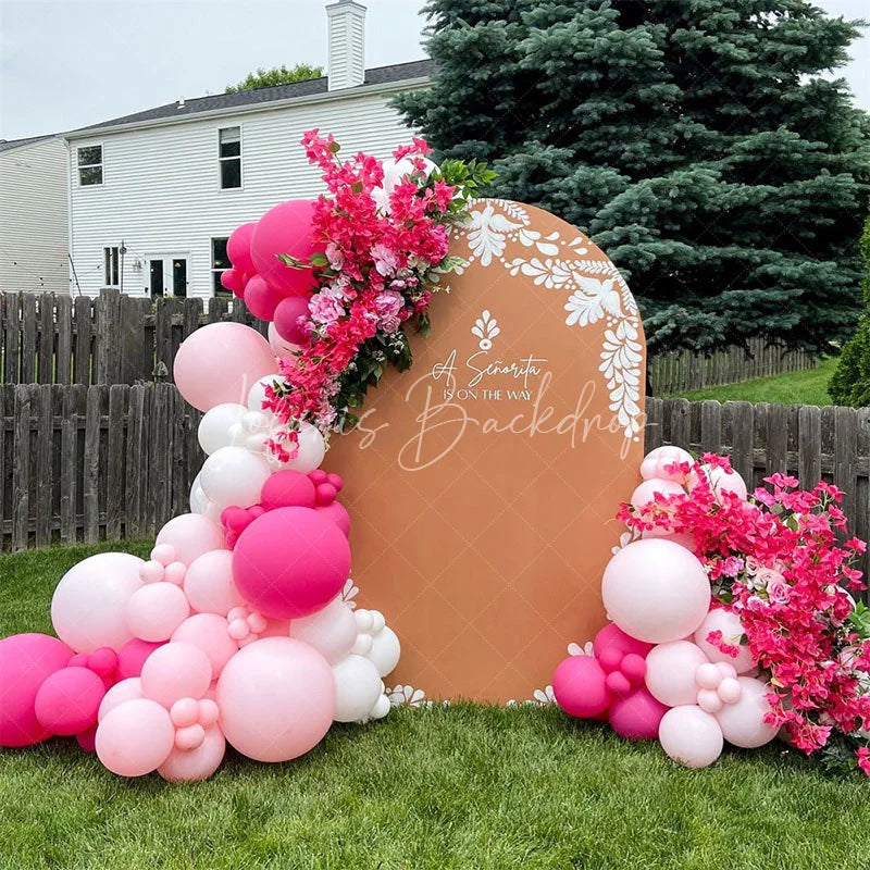 Lofaris Rustic Senorita Mexican Baby Shower Arch Backdrop