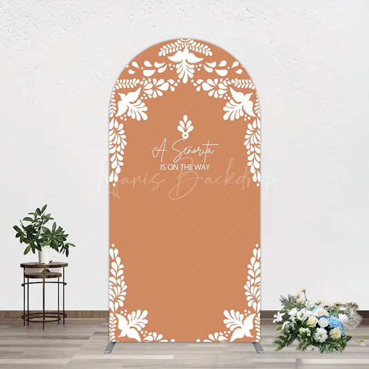 Lofaris Rustic Senorita Mexican Baby Shower Arch Backdrop