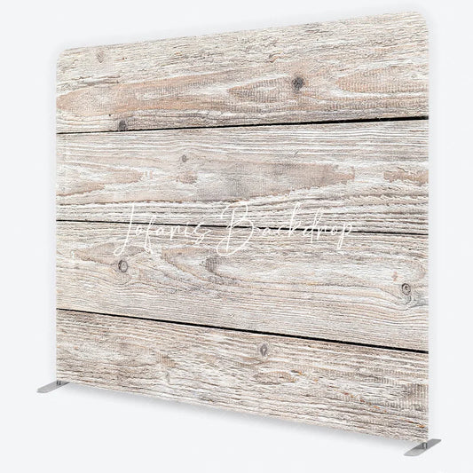 Lofaris Rustic Weathered Light Wood Plank Square Double-Sided Backdrop Distressed Natural Photography Studio Prop