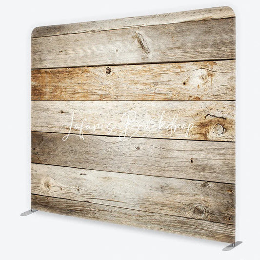 Lofaris Rustic Weathered Wood Plank Square Double-Sided Backdrop Natural Farmhouse Photography Background