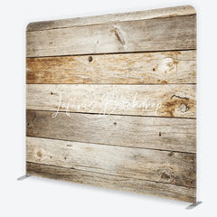 Lofaris Rustic Weathered Wood Plank Square Double-Sided Backdrop Natural Farmhouse Photography Background