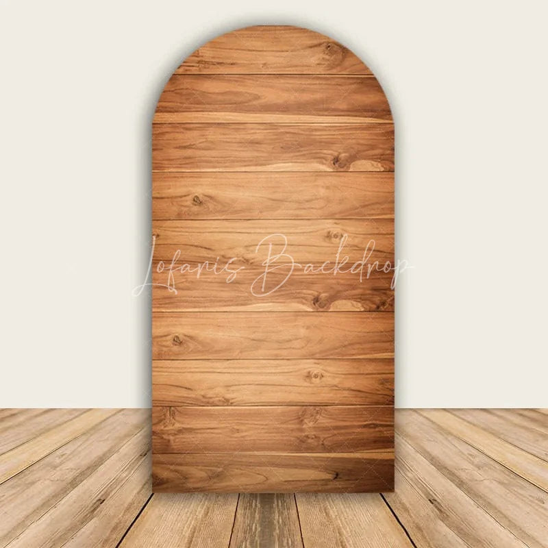 Lofaris Rustic Wood Arch Backdrop Farmhouse Wooden Wall Photo Prop Country Wedding Bridal Shower Decor