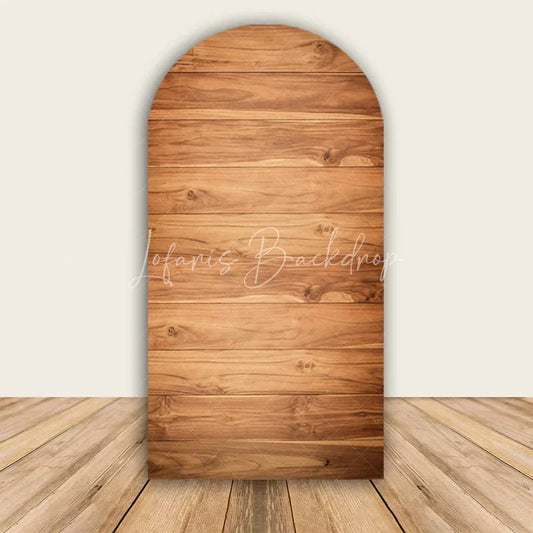 Lofaris Rustic Wood Arch Backdrop Farmhouse Wooden Wall Photo Prop Country Wedding Bridal Shower Decor