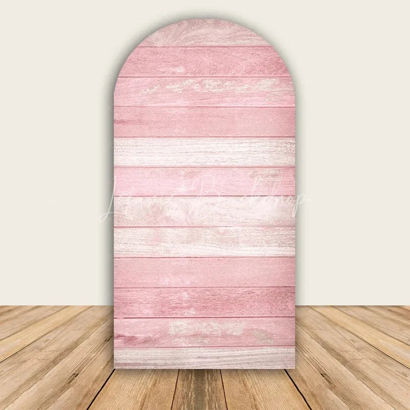 Lofaris Rustic Wood Arch Backdrop Farmhouse Wooden Wall Photo Prop Country Wedding Bridal Shower Decor