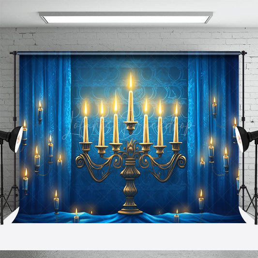 Lofaris Sacred Candle Lamp Stand Curtain Photography Backdrop
